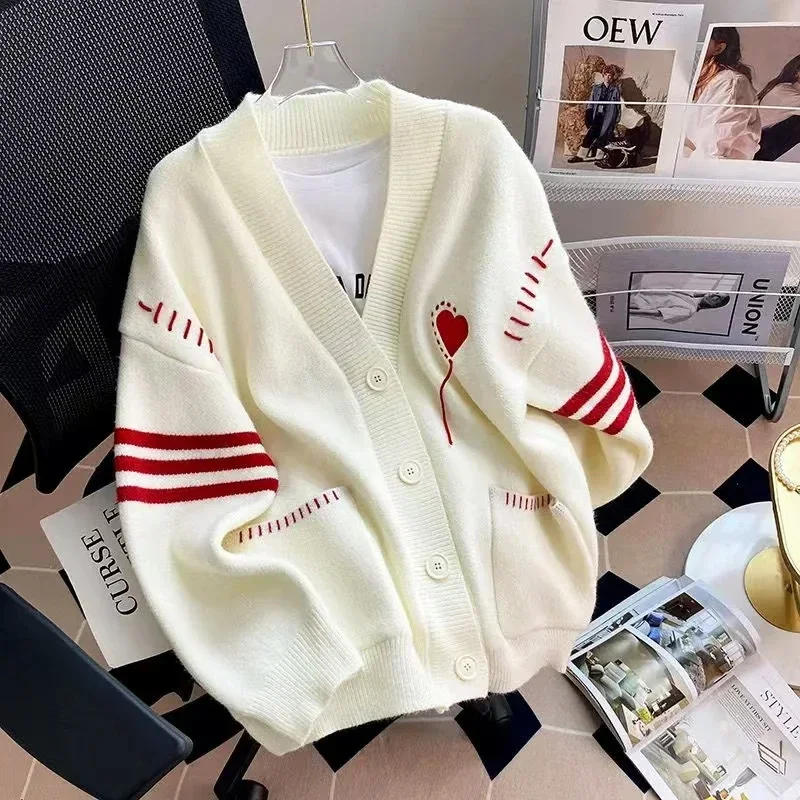 White Sweater Spring and Autumn Women's Coat Cardigan Women Clothing Kawaii Clothes Cardigan Women Womens Sweater Scute Sweater
White Sweater Spring and Autumn Women's Coat Cardigan Women Clothing Kawaii Clothes Cardigan Women Womens Sweater Scute Sweater