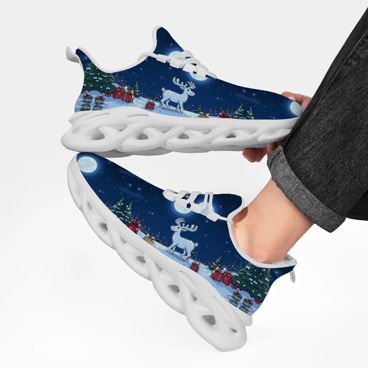 Высококачественная новая повседневная спортивная обувь на плоской подошве с круглым носком для родителей и детей на Хэллоуин и Рождество с рисунком животных
Высококачественная новая повседневная спортивная обувь на плоской подошве с круглым носком для родителей и детей на Хэллоуин и Рождество с рисунком животных