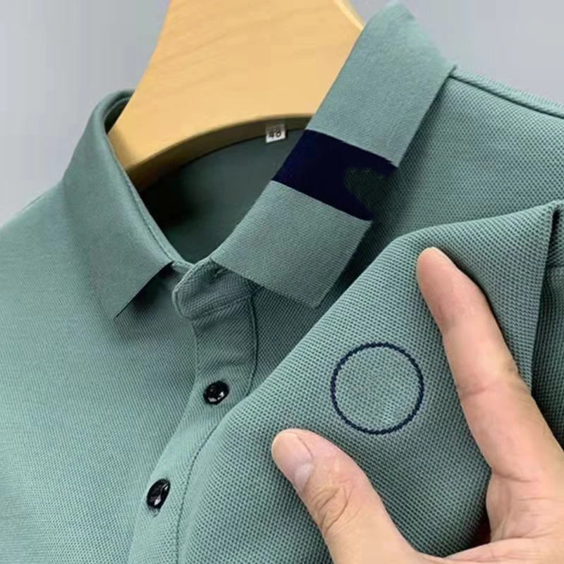 Men's Embroidery Letter Loose Polo Shirts Summer New Short Sleeve Solid Color Trend T Shirt Tops Vintage Casual Men Clothing
Men's Embroidery Letter Loose Polo Shirts Summer New Short Sleeve Solid Color Trend T Shirt Tops Vintage Casual Men Clothing