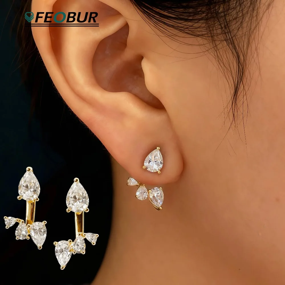 4cttw Pear Cut Full Moissanite Stud Earrings 925 Sterling Silver Detachable Diamond Ear Studs for Women Certified Jewelry Gifts
4cttw Pear Cut Full Moissanite Stud Earrings 925 Sterling Silver Detachable Diamond Ear Studs for Women Certified Jewelry Gifts