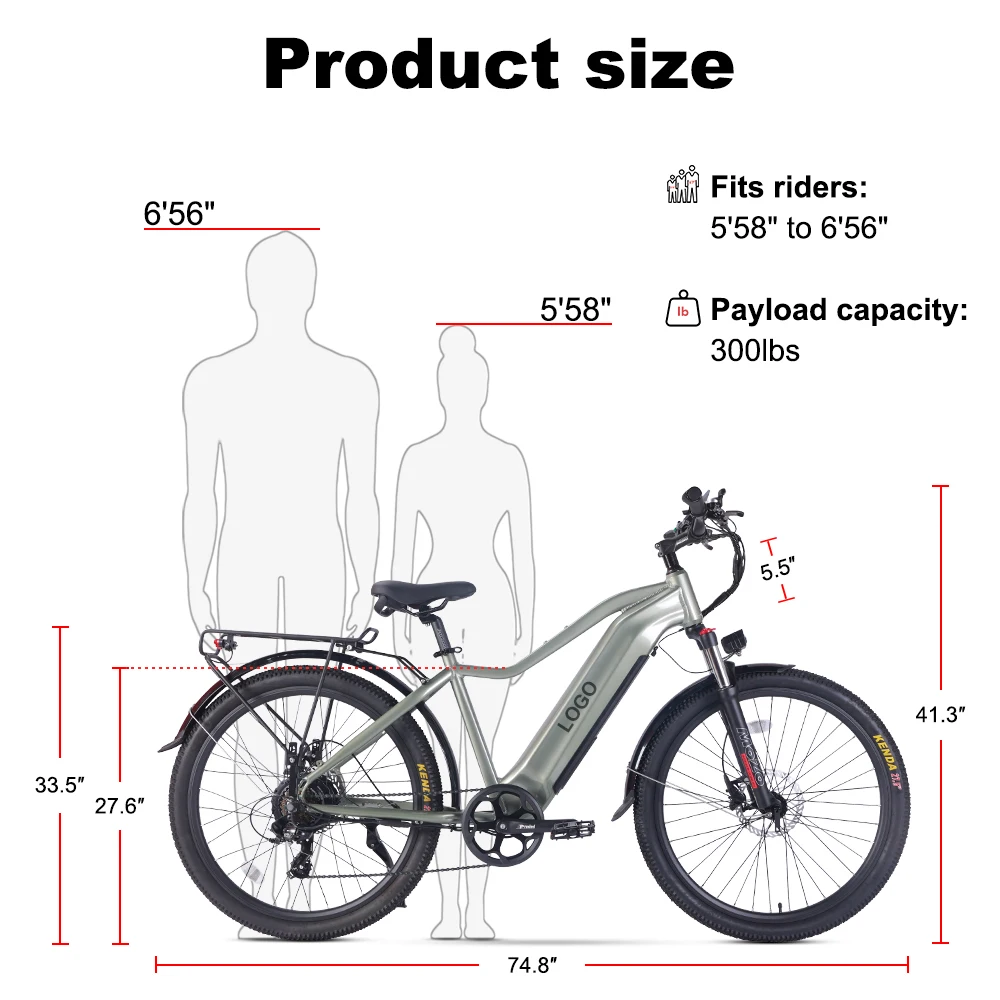 Factory Wholesale Electric Bike High Quality 750W Power & 27.5" Kenda Tires Watt Fat Tire E-bike
Factory Wholesale Electric Bike High Quality 750W Power & 27.5" Kenda Tires Watt Fat Tire E-bike
