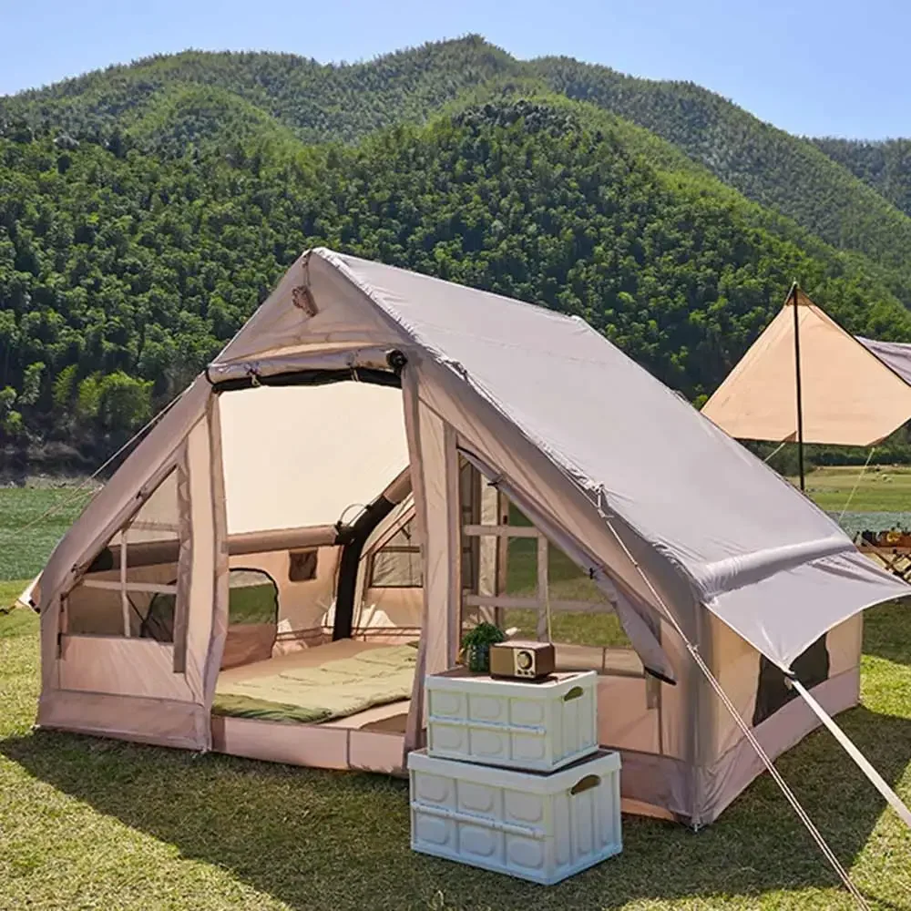 2026Canvas Large Space Inflatable Camping House Tent Outdoor Tents For Camping Waterproof Easy Set Up
2026Canvas Large Space Inflatable Camping House Tent Outdoor Tents For Camping Waterproof Easy Set Up