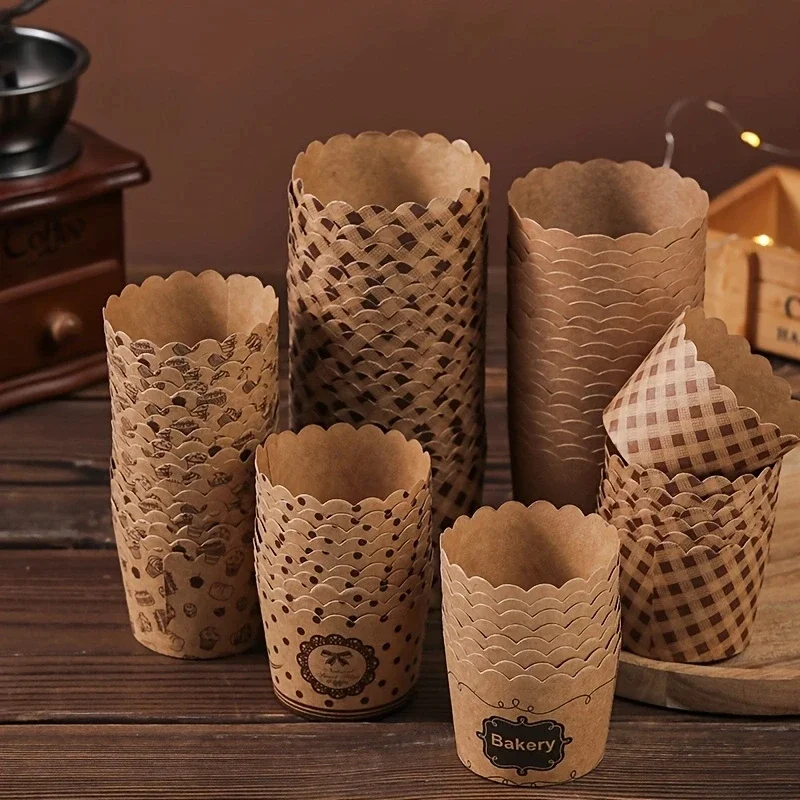 50pcs, Heat-Resistant Kraft Paper Muffin Cups for Baking and Serving - Small Kitchen Accessories for Cakes, Pastries, and More
50pcs, Heat-Resistant Kraft Paper Muffin Cups for Baking and Serving - Small Kitchen Accessories for Cakes, Pastries, and More