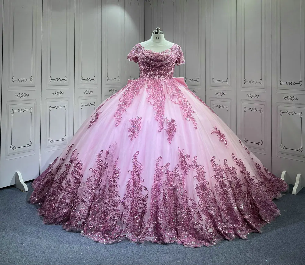 Mumuleo Short Sleeves Rosa Vestidos De 15 Aos Ball Gown Pink Quinceanera Dresses 2025 Vestidos Para Quinceaera
Mumuleo Short Sleeves Rosa Vestidos De 15 Aos Ball Gown Pink Quinceanera Dresses 2025 Vestidos Para Quinceaera