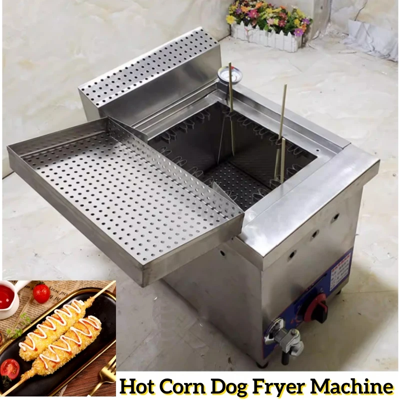 Gas Type Cheese Hot dog Sticks Fryer Deep Hot Corn Dog Fryer Machine Snack Machines Frying Oven Corn Dog Fryer
Gas Type Cheese Hot dog Sticks Fryer Deep Hot Corn Dog Fryer Machine Snack Machines Frying Oven Corn Dog Fryer