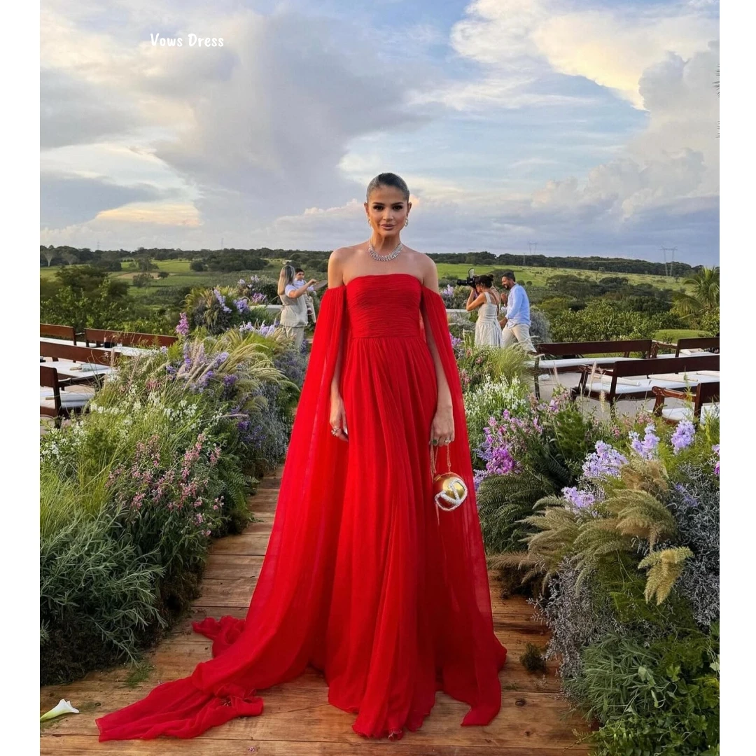 Vows Luxury Prom Dresses 2025 Red Robes De Cocktail Evening Dress Custom Made Line A Party Dress for Wedding Dresses Wedding
Vows Luxury Prom Dresses 2025 Red Robes De Cocktail Evening Dress Custom Made Line A Party Dress for Wedding Dresses Wedding