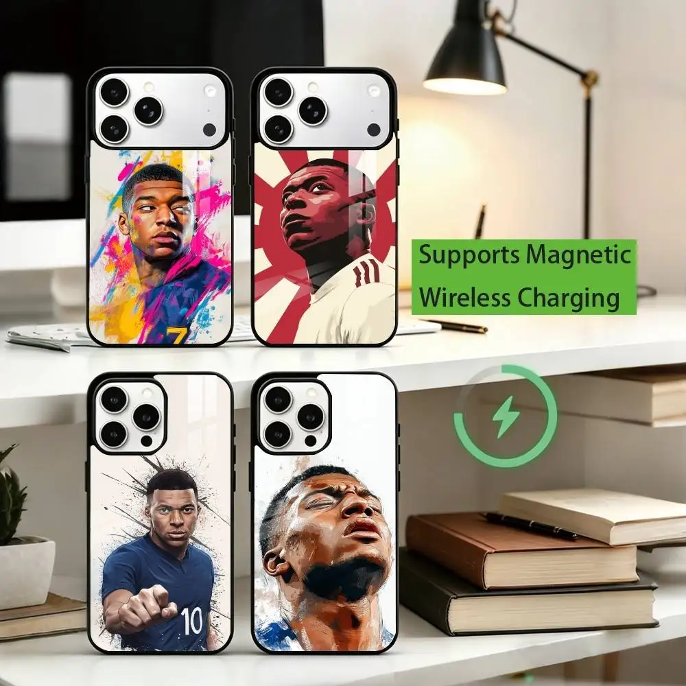 F-Football star K-Kylian Mbappe Phone Case For iPhone17,16,15,14,13,12,11 Plus,Pro Supports Magnetic Wireless Charging
F-Football star K-Kylian Mbappe Phone Case For iPhone17,16,15,14,13,12,11 Plus,Pro Supports Magnetic Wireless Charging
