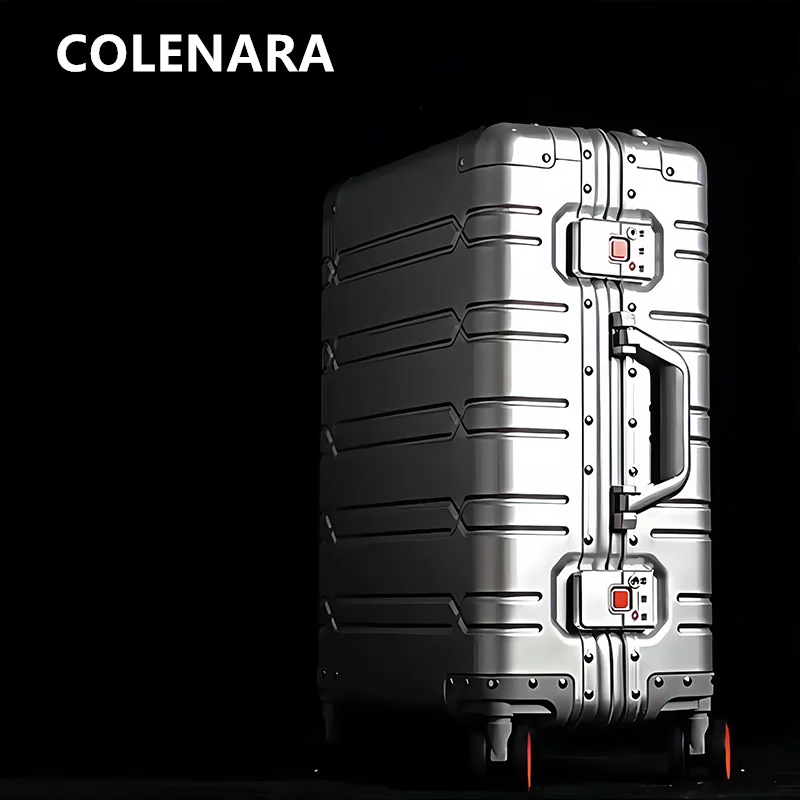 COLENARA Rolling Suitcase 20 Inches Men's Business Trolley Case 24"29 Inches Full Aluminum Magnesium Alloy Trolley Case Luggage
COLENARA Rolling Suitcase 20 Inches Men's Business Trolley Case 24"29 Inches Full Aluminum Magnesium Alloy Trolley Case Luggage