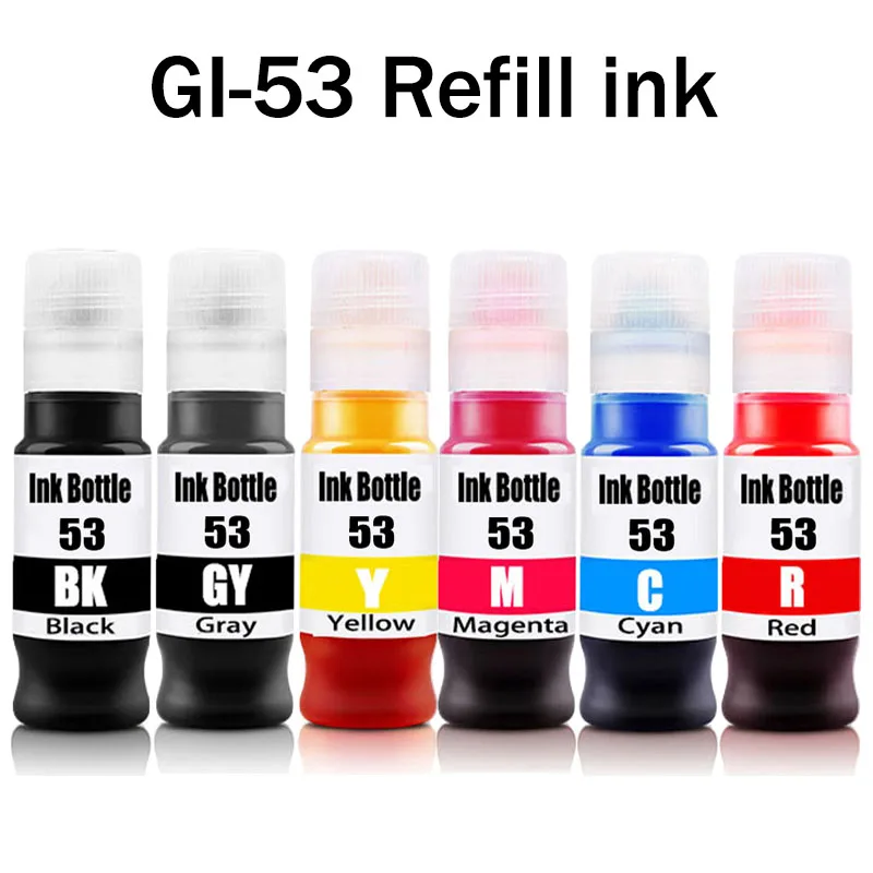 GI-53 GI 53 gi53 Dye ink for Canon PIXMA G550 G650 printer GI-13 GI-23 GI-33 GI-43 GI-53 GI-63 GI-73 GI-83 refill dye ink
GI-53 GI 53 gi53 Dye ink for Canon PIXMA G550 G650 printer GI-13 GI-23 GI-33 GI-43 GI-53 GI-63 GI-73 GI-83 refill dye ink