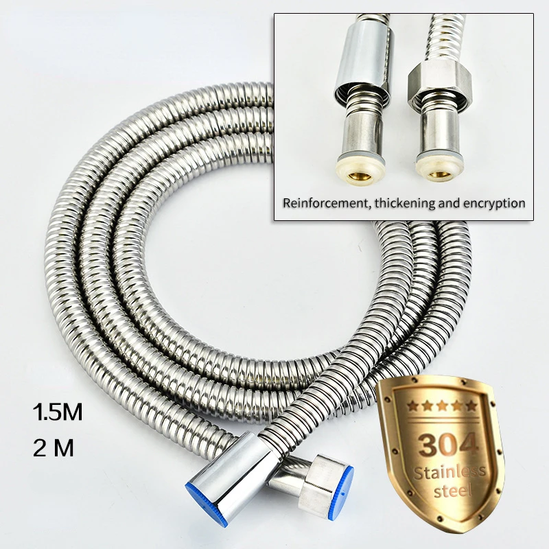 Stainless Steel Shower Hose Long Bathroom Shower Water Hose Extension Plumbing Pipe Showerhead Tube Bathroom Accessorie
Stainless Steel Shower Hose Long Bathroom Shower Water Hose Extension Plumbing Pipe Showerhead Tube Bathroom Accessorie