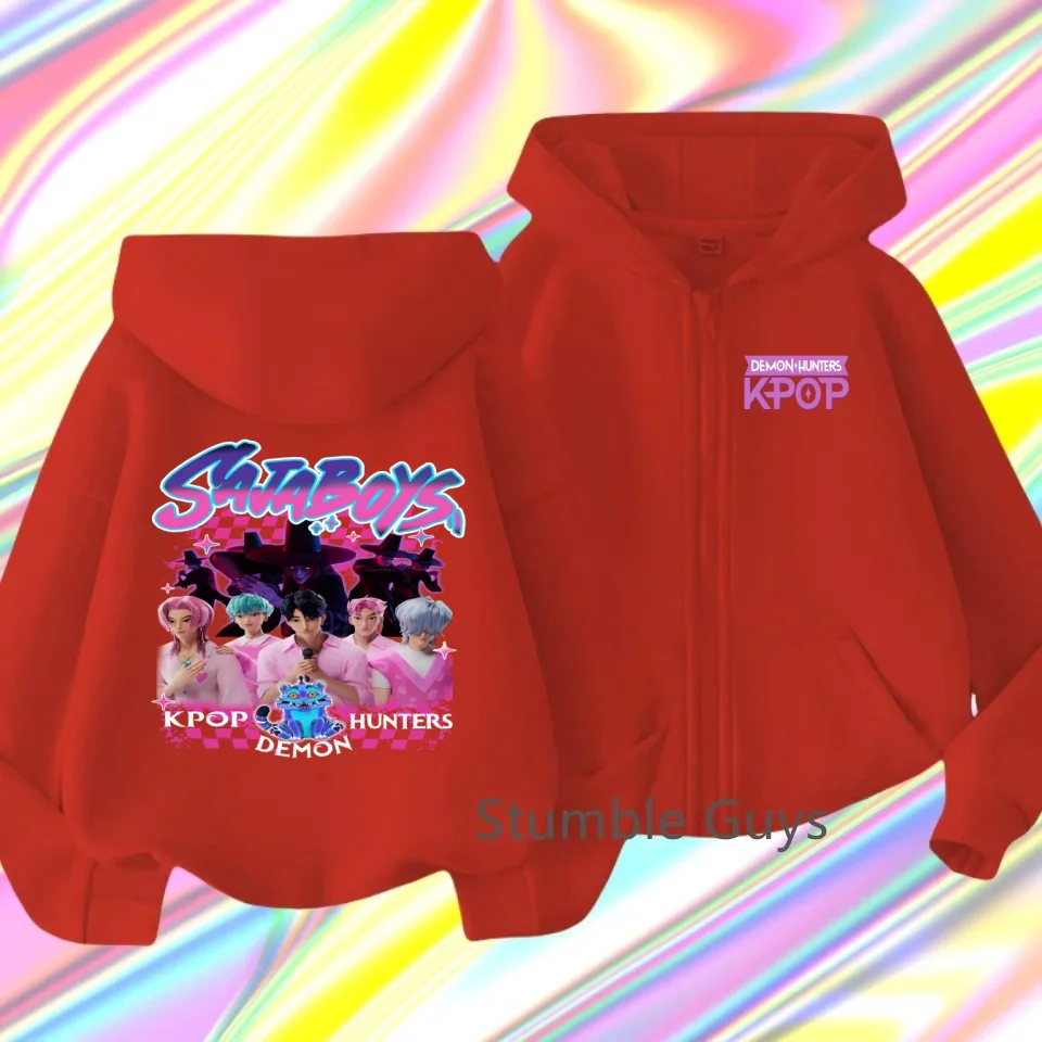 Повседневный топ для девочек 3-12 лет на молнии, детская толстовка с капюшоном для мальчиков, мультяшный принт K-pop Hunters Demon Hunters
Повседневный топ для девочек 3-12 лет на молнии, детская толстовка с капюшоном для мальчиков, мультяшный принт K-pop Hunters Demon Hunters