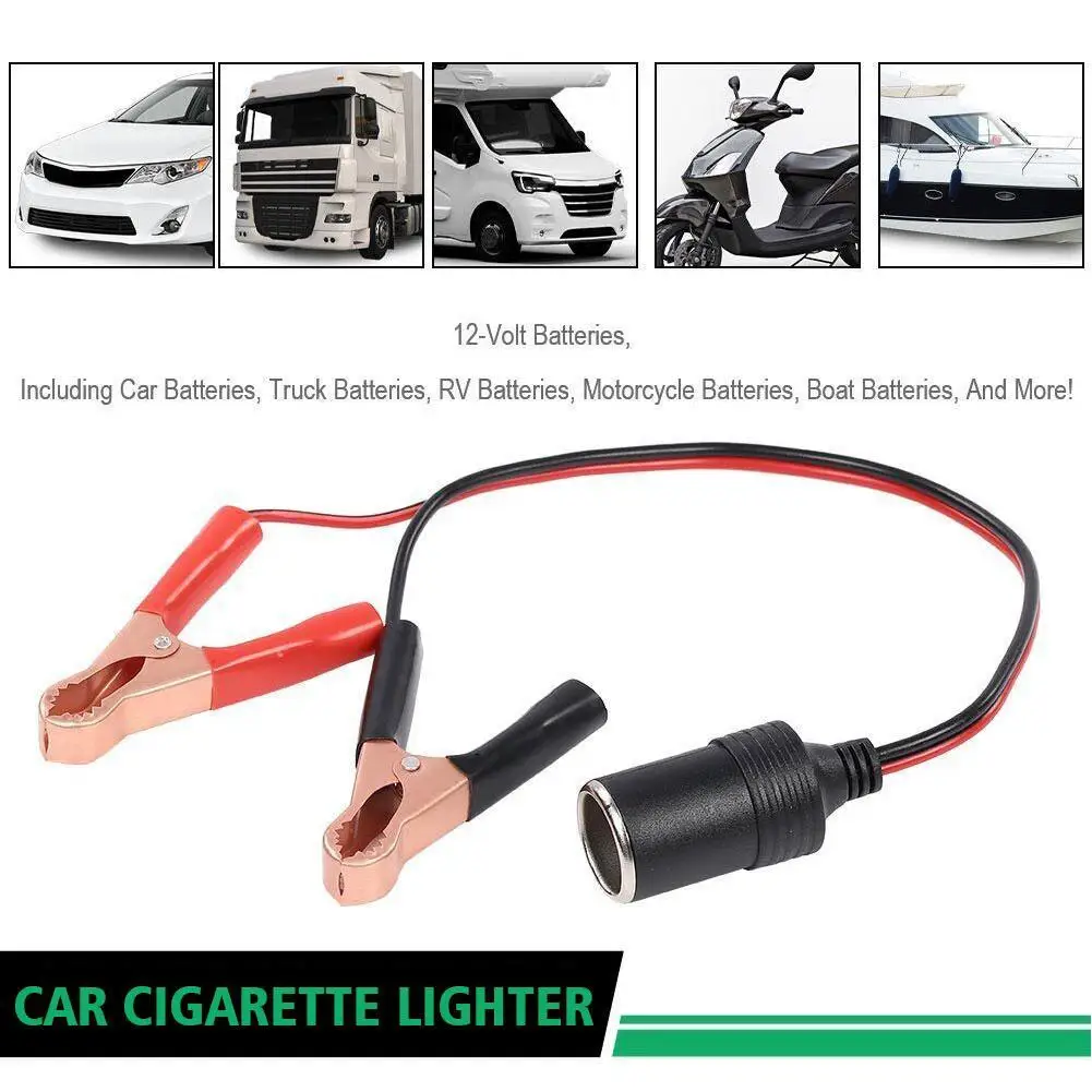 12V 24V Car High Power Pure Battery with Clip To Cigarette Lighter Female Socket 12V 24V Volt 220W Car Socket Plug
12V 24V Car High Power Pure Battery with Clip To Cigarette Lighter Female Socket 12V 24V Volt 220W Car Socket Plug