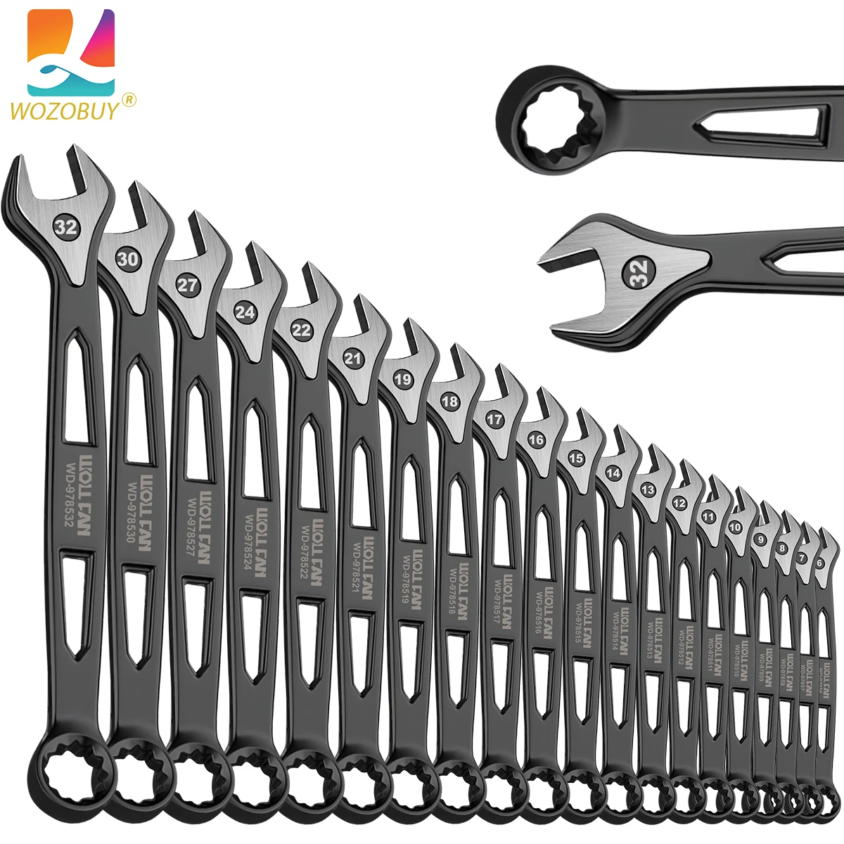 Набор гаечных ключей 17/18/19/20 шт., ключи с трещотками для цветения сливы 6-32 мм, метрический ключ двойного назначения для автомобилей, промышленных, домашнего класса
Набор гаечных ключей 17/18/19/20 шт., ключи с трещотками для цветения сливы 6-32 мм, метрический ключ двойного назначения для автомобилей, промышленных, домашнего класса