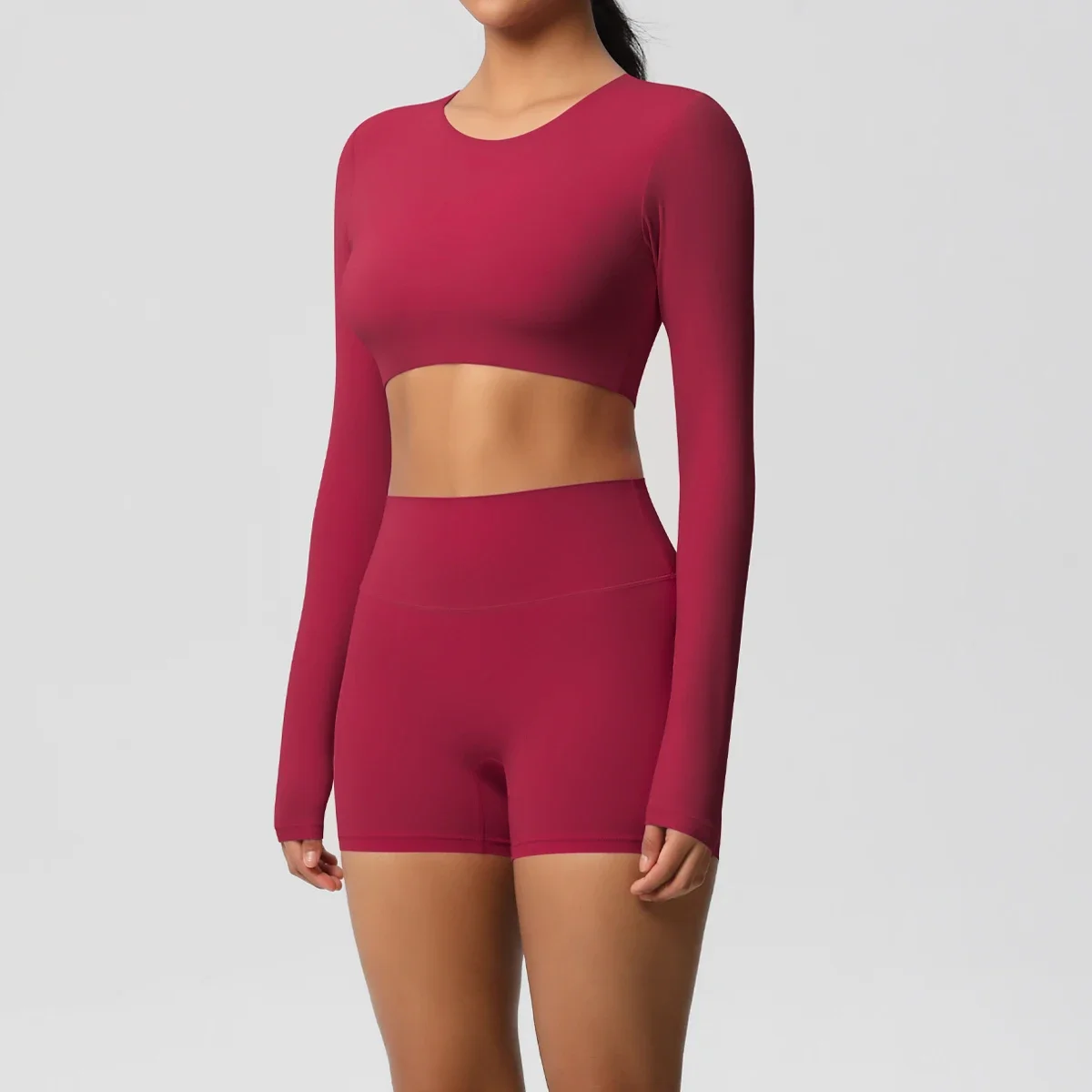 Yoga Set Women Tracksuits Workout Sportswear Gym Clothing Fitness Long Sleeve Crop Top High Waist Leggings Sports Suits 
Yoga Set Women Tracksuits Workout Sportswear Gym Clothing Fitness Long Sleeve Crop Top High Waist Leggings Sports Suits