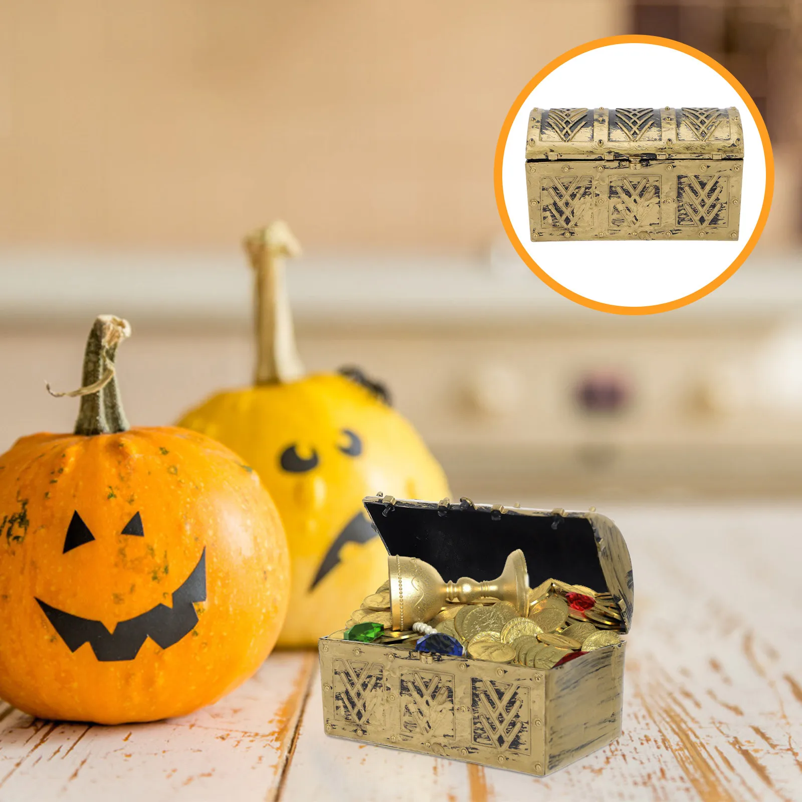 4Pcs Mini Pirate Treasure Chests Retro Vintage Style Treasure Box for Coins Gems Pirate Map Storage Halloween Party
4Pcs Mini Pirate Treasure Chests Retro Vintage Style Treasure Box for Coins Gems Pirate Map Storage Halloween Party