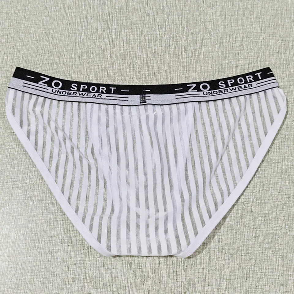 1pc Men Mesh Stripe High Fork Brief Underwear See Through IceSilk Panties Underpants Breathable Lace Sheer Briefs
1pc Men Mesh Stripe High Fork Brief Underwear See Through IceSilk Panties Underpants Breathable Lace Sheer Briefs