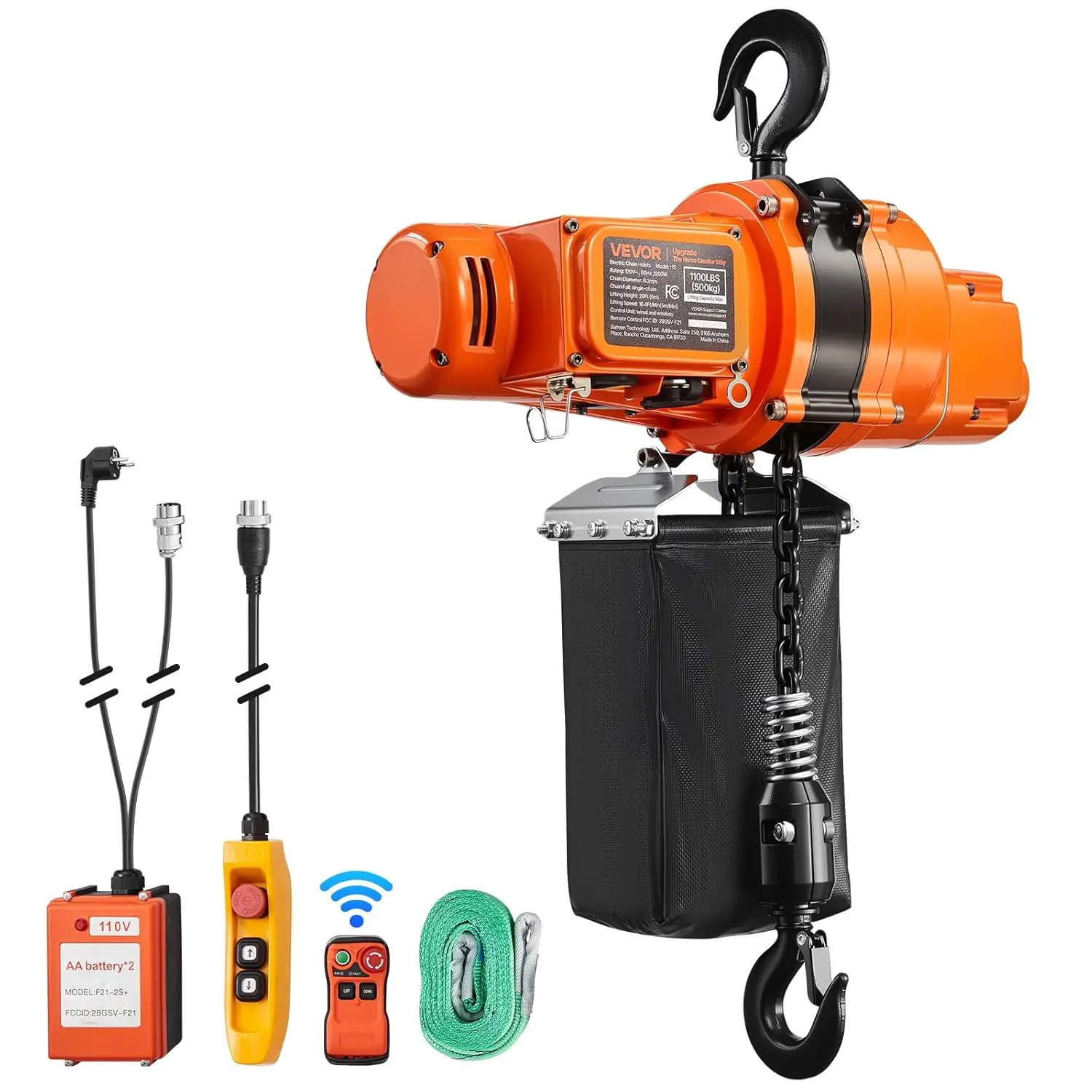 Phase Overhead Crane w/ 328ft Wireless & 15ft Wired Remote Control, Power Electric Hoist for Factories, Warehouses, Garages
Phase Overhead Crane w/ 328ft Wireless & 15ft Wired Remote Control, Power Electric Hoist for Factories, Warehouses, Garages