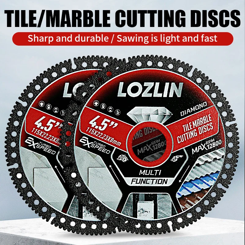 3PC 4.5 Inch Diamond Saw Blades, Ultra Thin for Precise Cutting Ceramic Porcelain Tile Marble Granite, Trimming Chamfering Blade
3PC 4.5 Inch Diamond Saw Blades, Ultra Thin for Precise Cutting Ceramic Porcelain Tile Marble Granite, Trimming Chamfering Blade