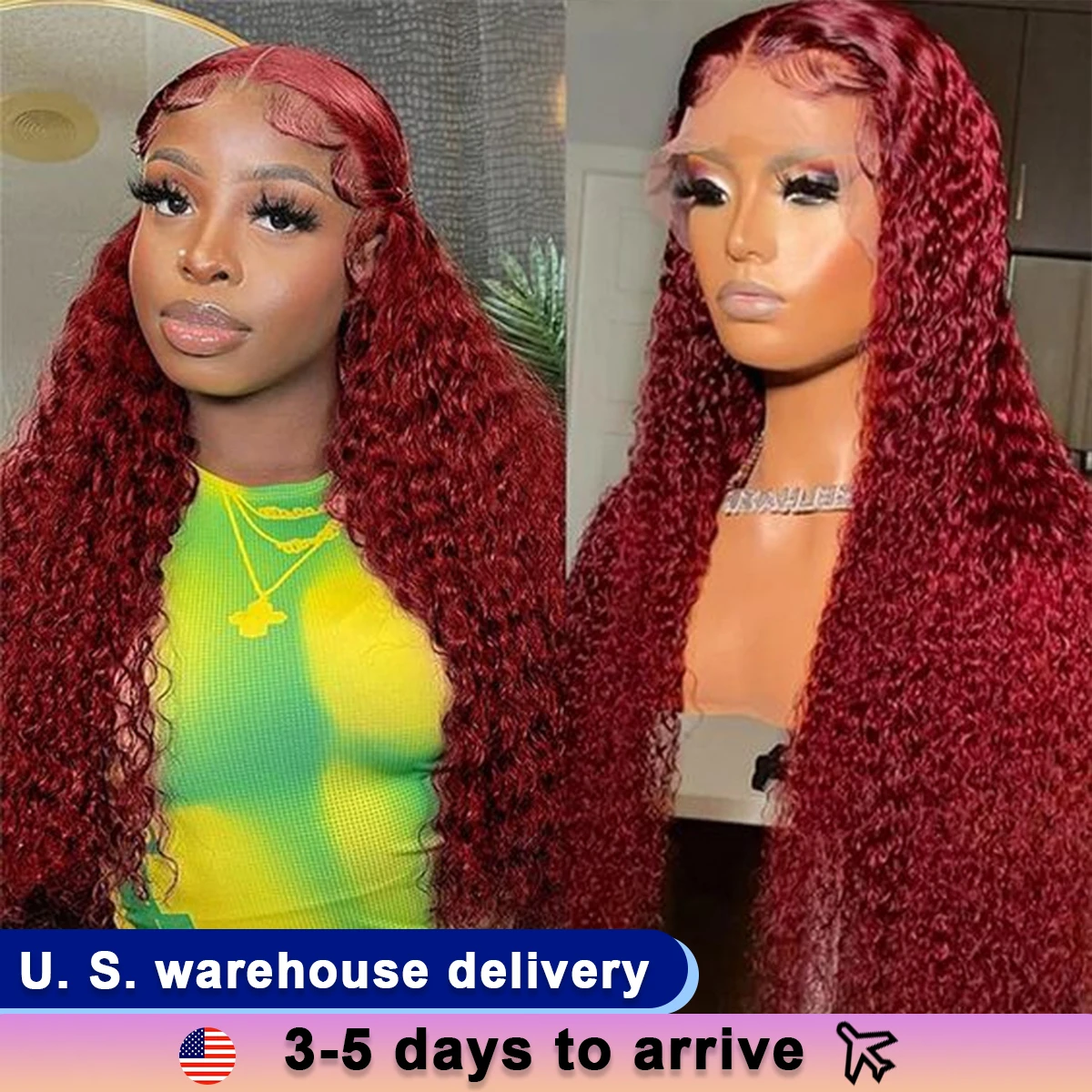 Rovess Deep Wave Lace Frontal Wigs 13x4 13X6 Red Color HD Lace Front Wig Pre-Plucked 99J Burgundy Deep Curly Human Hair Wigs
Rovess Deep Wave Lace Frontal Wigs 13x4 13X6 Red Color HD Lace Front Wig Pre-Plucked 99J Burgundy Deep Curly Human Hair Wigs