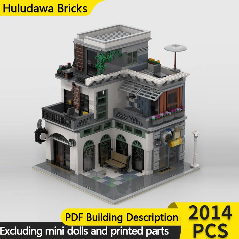 Модель City Street View MOC, строительные кирпичи, мебельный магазин, модульная технология, детские праздничные подарки, сборные игрушки, костюм 
Модель City Street View MOC, строительные кирпичи, мебельный магазин, модульная технология, детские праздничные подарки, сборные игрушки, костюм