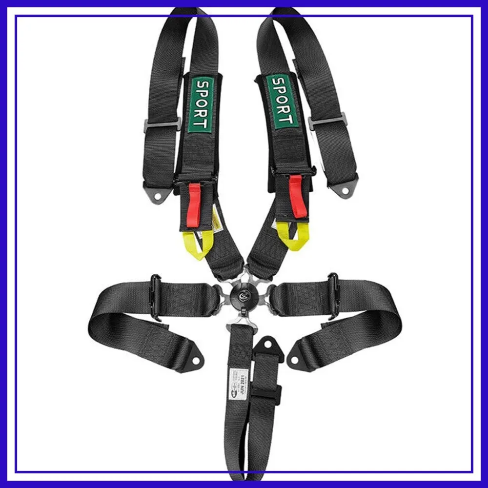 5-Point Racing Harness SFI, 1PC Black Racing Belts with Ultra Comfort Heavy Duty 3 Inch Shoulder Pads
5-Point Racing Harness SFI, 1PC Black Racing Belts with Ultra Comfort Heavy Duty 3 Inch Shoulder Pads