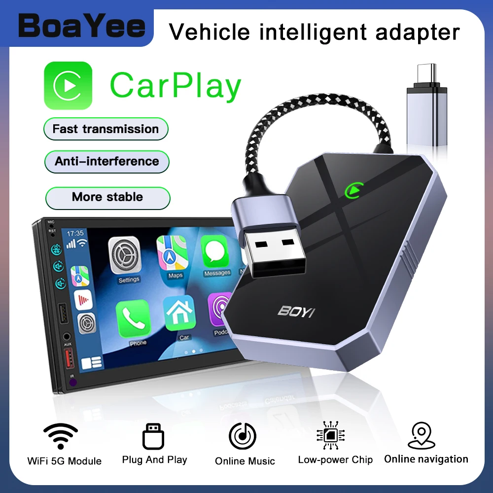 2-in-1 Wired to Wireless CarPlay Adapter and Android Auto Car Navigation Interconnection Wireless Adapter Plug and Play
2-in-1 Wired to Wireless CarPlay Adapter and Android Auto Car Navigation Interconnection Wireless Adapter Plug and Play