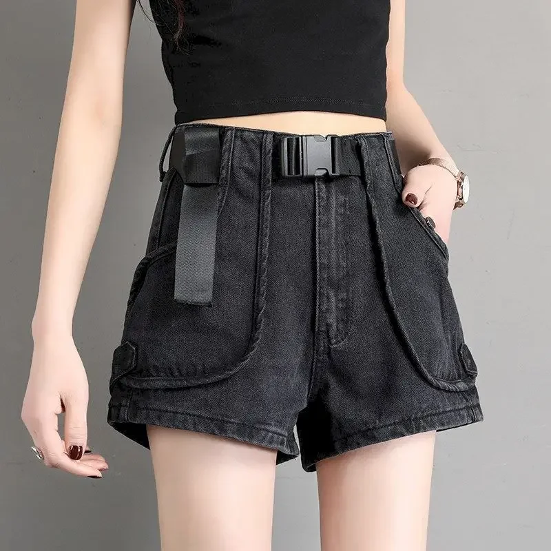 Denim Shorts Womens Shorts Spring Summer 2024 New Retro High Waist Short Pants Korean Loose A-line Hot Pants Trend Women Fashion
Denim Shorts Womens Shorts Spring Summer 2024 New Retro High Waist Short Pants Korean Loose A-line Hot Pants Trend Women Fashion