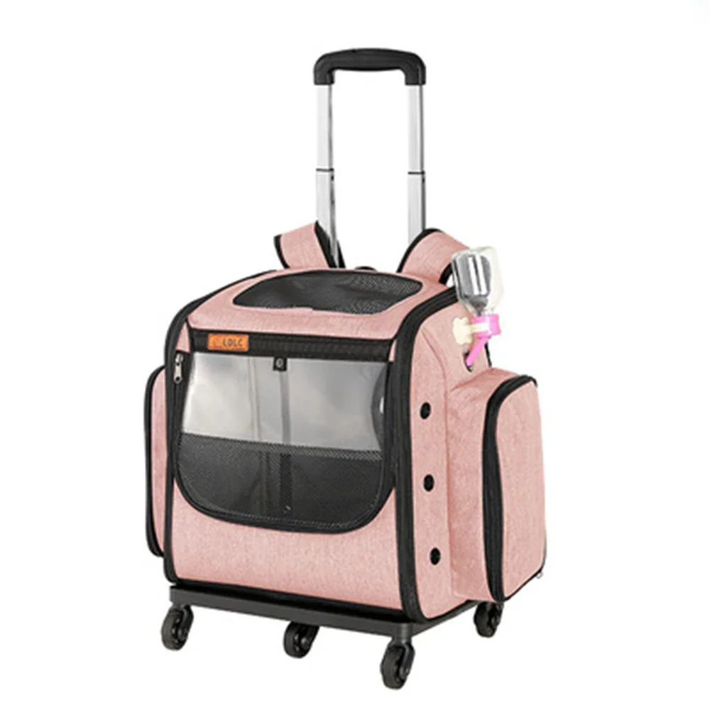 Folding Strolley Pet Bag Cat Carrier Large Universal Wheel Pet Backpack Outdoor Travel Portable Transparent Breathable RV Bag
Folding Strolley Pet Bag Cat Carrier Large Universal Wheel Pet Backpack Outdoor Travel Portable Transparent Breathable RV Bag