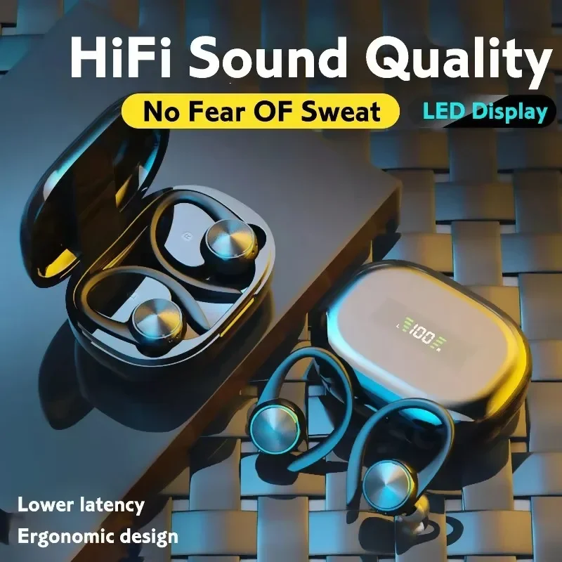 Phone Sports Bluetooth IPX5 Bluetooth Earphones HiFi Stereo Music Earbuds for Wireless Headphones with Mic Waterproof Ear Hooks
Phone Sports Bluetooth IPX5 Bluetooth Earphones HiFi Stereo Music Earbuds for Wireless Headphones with Mic Waterproof Ear Hooks