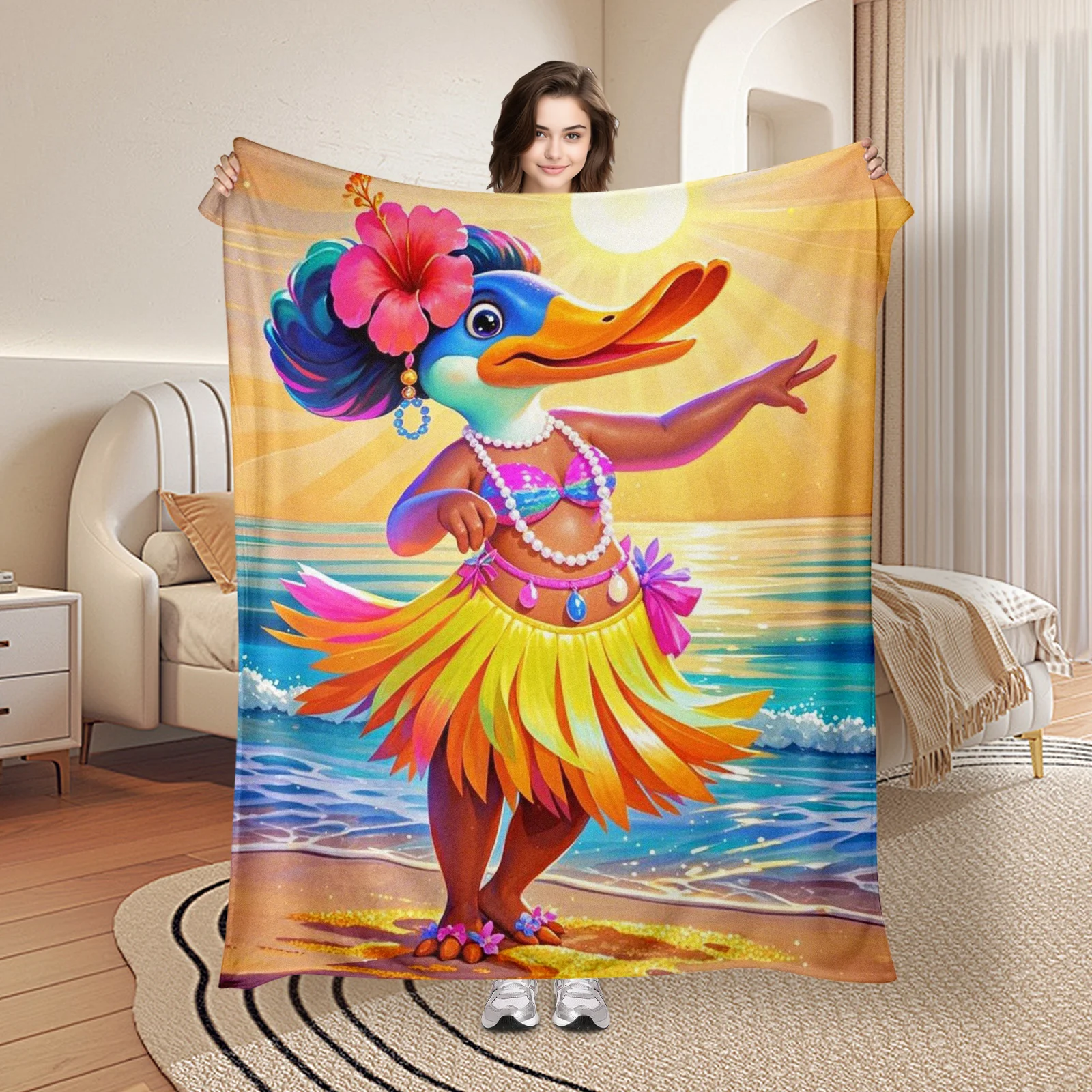 Platypus With Hula Girl Bikini Beach Sunset Design Blanket For A Tropical And Vibrant Coastal Home Decor Style
Platypus With Hula Girl Bikini Beach Sunset Design Blanket For A Tropical And Vibrant Coastal Home Decor Style