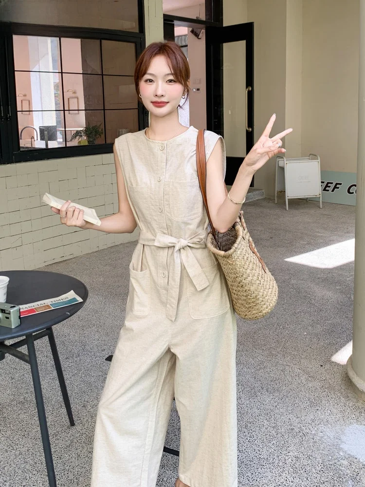 Elegant High Waist Pants Women's Fashion Summer New Wide Leg Jumpsuit Luxury Sensation Ageless Polyester Fiber
Elegant High Waist Pants Women's Fashion Summer New Wide Leg Jumpsuit Luxury Sensation Ageless Polyester Fiber
