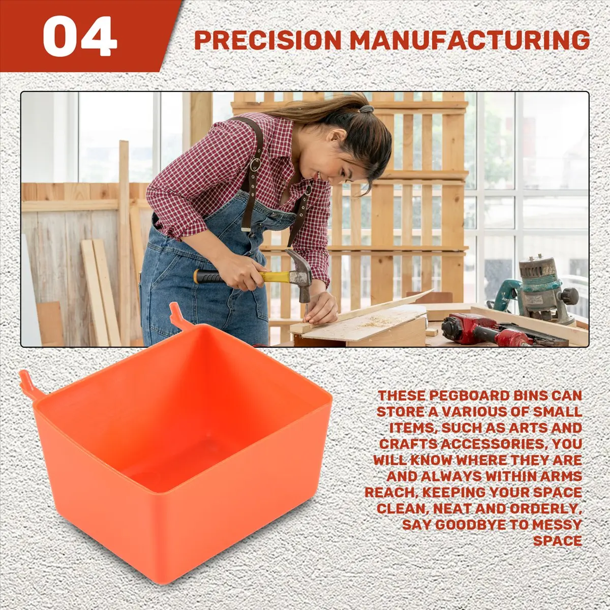 Y17A 8 Pieces Pegboard Bins Kit Pegboard Parts Storage Pegboard Accessories Workbench Bins for Organizing Hardware(Red)
Y17A 8 Pieces Pegboard Bins Kit Pegboard Parts Storage Pegboard Accessories Workbench Bins for Organizing Hardware(Red)