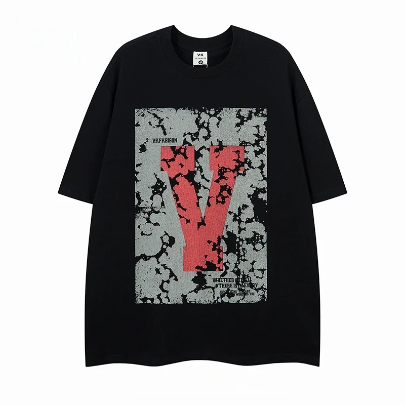 Summer Gothic American High-street Letter Print Cotton Short-sleeved T-shirt Casual and Versatile As A Base Layer Unisex
Summer Gothic American High-street Letter Print Cotton Short-sleeved T-shirt Casual and Versatile As A Base Layer Unisex