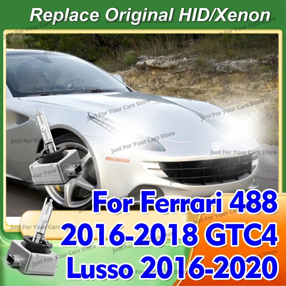 2Pcs HID Xenon D3S D3 Headlight Lamps 6000K 8000K 10000K Bulbs 12V 35W For Ferrari 488 2016-2018 GTC4 Lusso 2016 2017-2019 2020
2Pcs HID Xenon D3S D3 Headlight Lamps 6000K 8000K 10000K Bulbs 12V 35W For Ferrari 488 2016-2018 GTC4 Lusso 2016 2017-2019 2020
