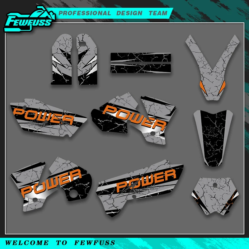 Fewfuss для KTM SXF 2003 2004 EXC 2004, графические наклейки, наклейки для мотоцикла, индивидуальный номер
Fewfuss для KTM SXF 2003 2004 EXC 2004, графические наклейки, наклейки для мотоцикла, индивидуальный номер