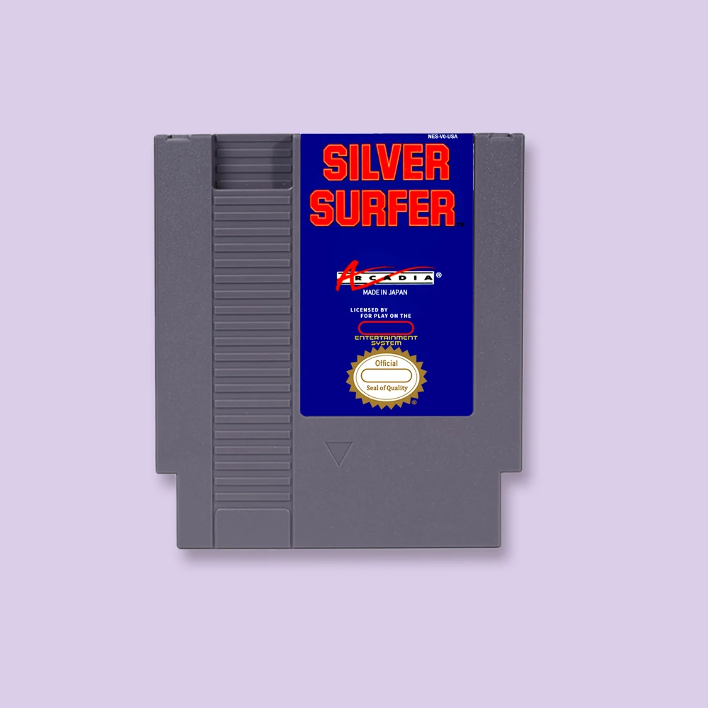 Silver Surfer Game Cartridge Action Game For NES 8Bit 72PIN Consoles Game Card
Silver Surfer Game Cartridge Action Game For NES 8Bit 72PIN Consoles Game Card