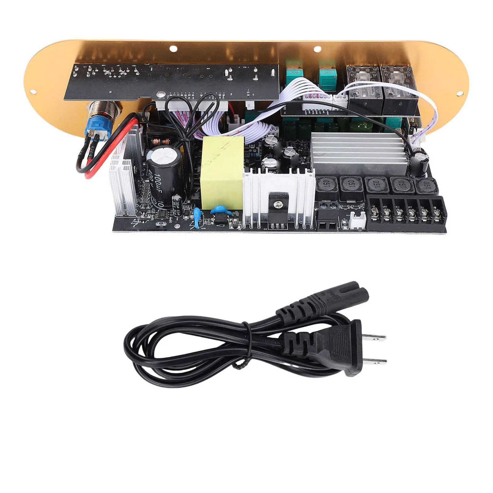 Audio Amplifier Board TPA3116 Chip Channel 2.1 Bluetooth 5.0 USB Reverb Adjustment 50W+50W+100W HiFi Power Amp with Remote AUX
Audio Amplifier Board TPA3116 Chip Channel 2.1 Bluetooth 5.0 USB Reverb Adjustment 50W+50W+100W HiFi Power Amp with Remote AUX