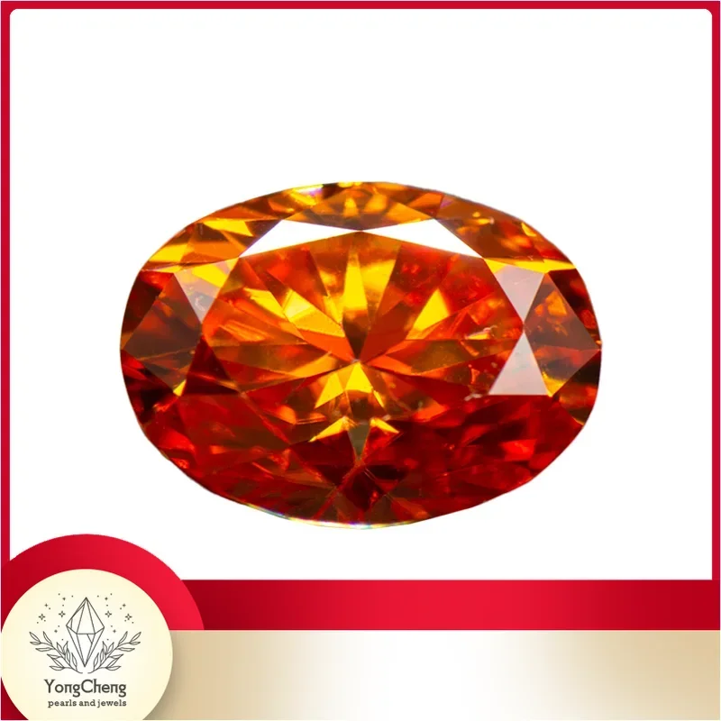 Moissanite Stone Oval Cut Orange Colours Lab Grown Diamond Charms Ring Necklace Earrings Main Materials With GRA Certificate
Moissanite Stone Oval Cut Orange Colours Lab Grown Diamond Charms Ring Necklace Earrings Main Materials With GRA Certificate