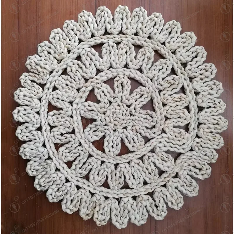Hand-woven decorative cornhusk mats, natural round table mats, for dining woven straw rattan straw
Hand-woven decorative cornhusk mats, natural round table mats, for dining woven straw rattan straw