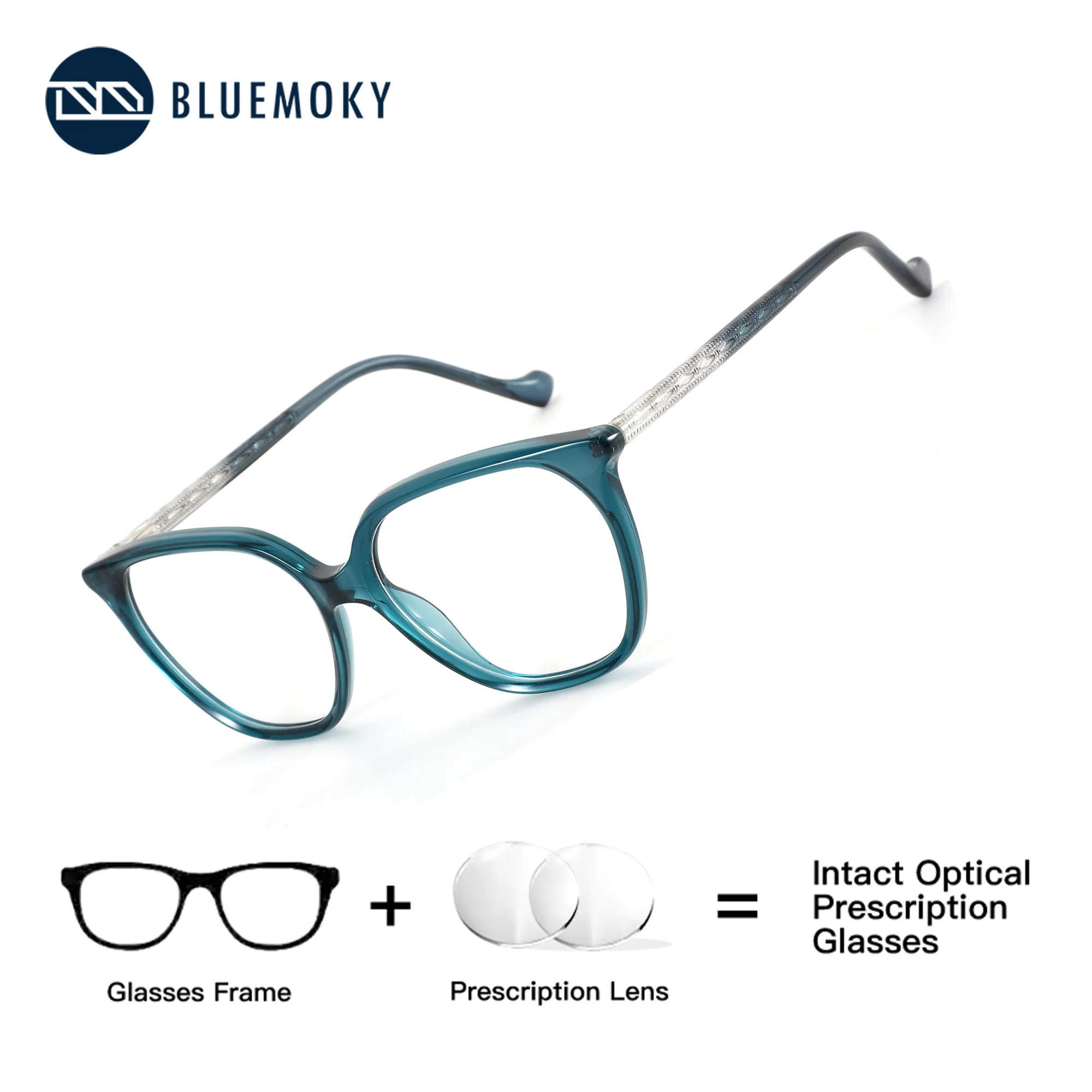 BLUEMOKY Butterfly Prescription Eyeglasses Women Acetate Photochromic Anti Blue Light Myopia Optical Glasses
BLUEMOKY Butterfly Prescription Eyeglasses Women Acetate Photochromic Anti Blue Light Myopia Optical Glasses