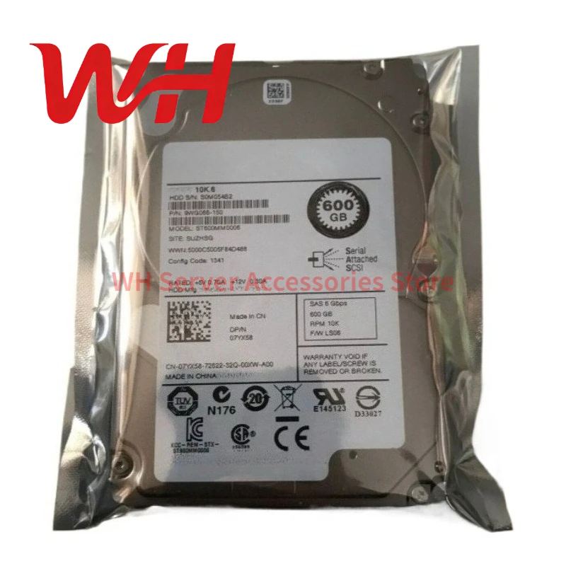 for DELL ST600MM0006 for SEAGATE 600GB 10K.6 2.5'' 6Gb/s SAS Internal Server HDD Hard Disk Drive
for DELL ST600MM0006 for SEAGATE 600GB 10K.6 2.5'' 6Gb/s SAS Internal Server HDD Hard Disk Drive