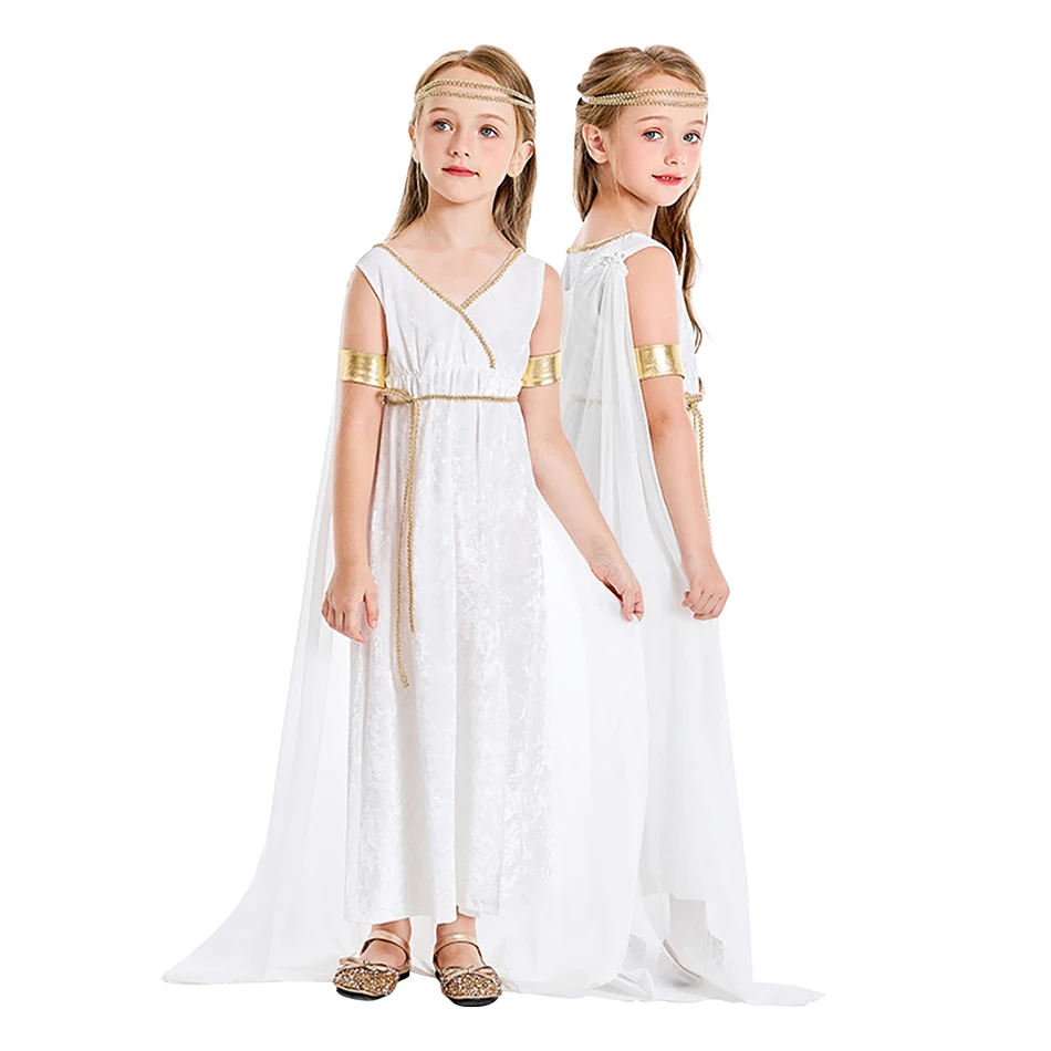 Ethereal Greek Mythology Girls White Cape Cosplay Dress and Accessory Halloween Costume that Exudes Timeless Elegance and Style
Ethereal Greek Mythology Girls White Cape Cosplay Dress and Accessory Halloween Costume that Exudes Timeless Elegance and Style