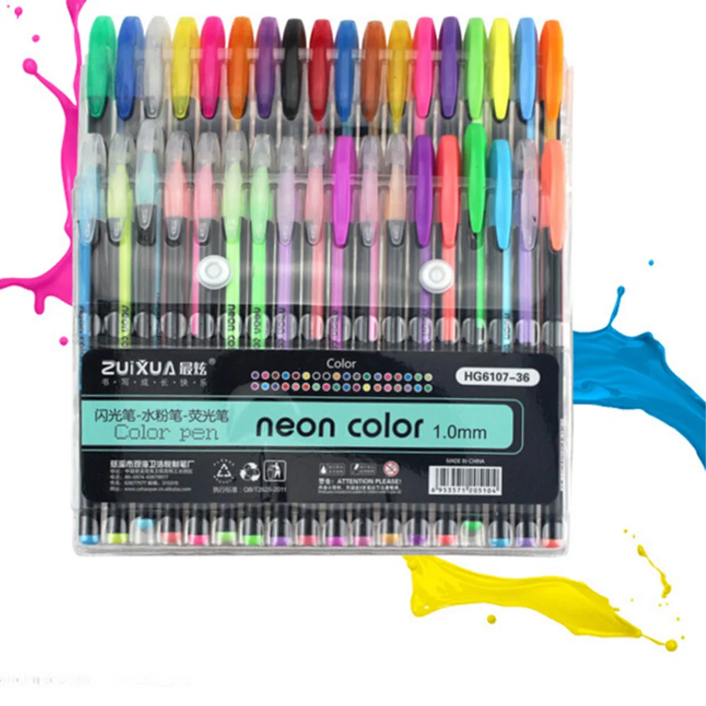 48 Colors Gel Ink Pen 10mm Neon Color Pen Set Craft Drawing Painting Coloring Books Gift (Assorted Color)
48 Colors Gel Ink Pen 10mm Neon Color Pen Set Craft Drawing Painting Coloring Books Gift (Assorted Color)
