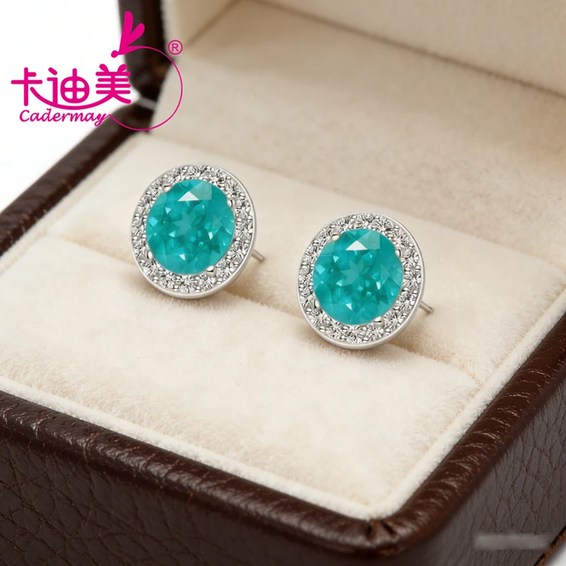 Paraiba Color 6mm Lab Grown Yttrium Aluminum Garnet With Inclusion S925 Silver Yellow Gold Earrings For Women Fine Jewelry
Paraiba Color 6mm Lab Grown Yttrium Aluminum Garnet With Inclusion S925 Silver Yellow Gold Earrings For Women Fine Jewelry