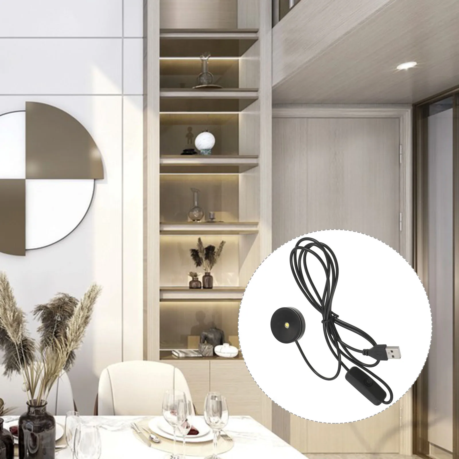 3W LED Aluminum Ultrathin Lamp 4000k USB Powered Large Angle Diffuser Light for Kitchen Cabinet Reading Desk Lighting Portable 
3W LED Aluminum Ultrathin Lamp 4000k USB Powered Large Angle Diffuser Light for Kitchen Cabinet Reading Desk Lighting Portable