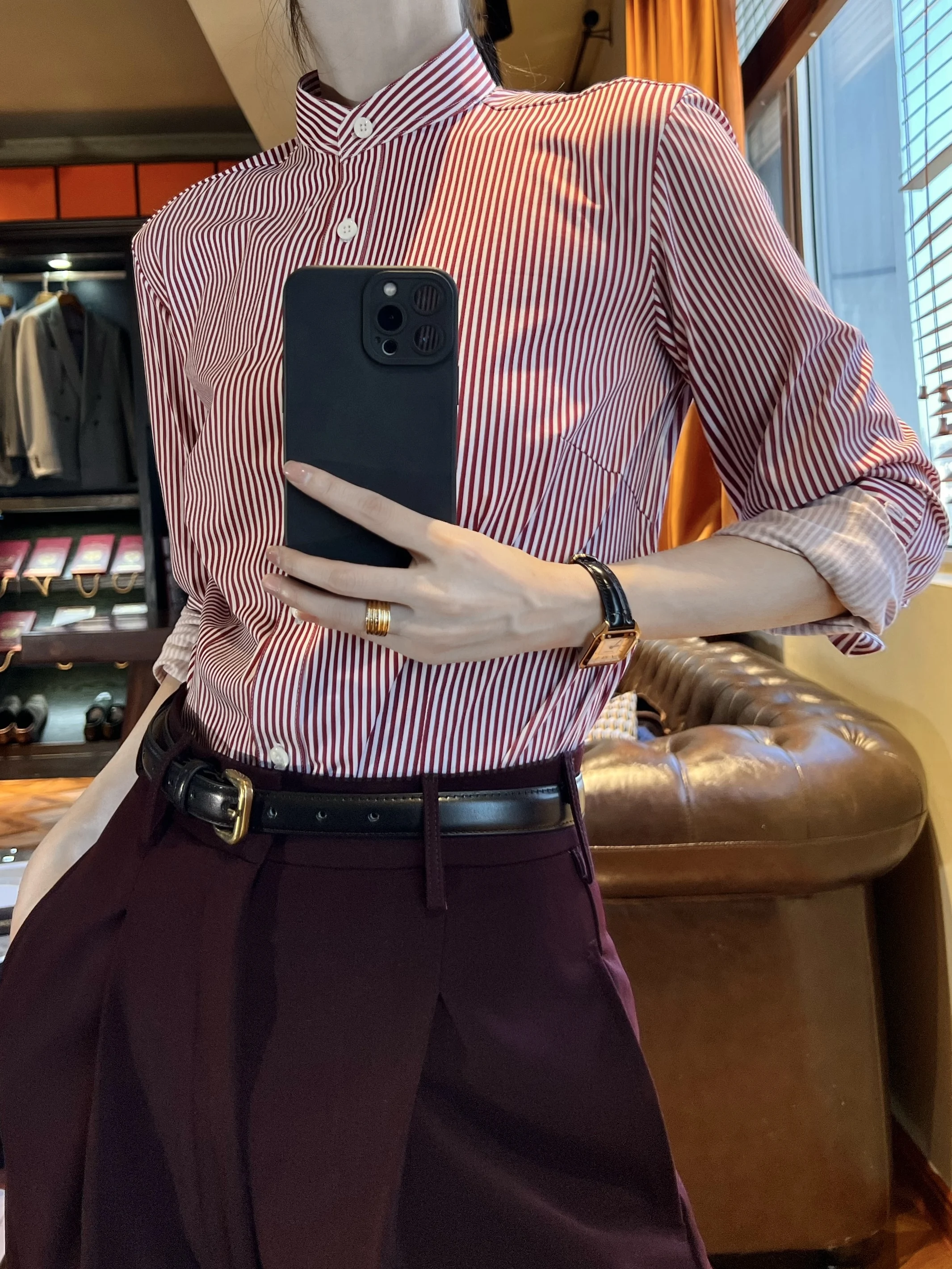 Ele Retro Striped irt Chinese Collar Faionable Ladies Cotton Long Sve Warmth Suitable for Autumn And Winter
Ele Retro Striped irt Chinese Collar Faionable Ladies Cotton Long Sve Warmth Suitable for Autumn And Winter