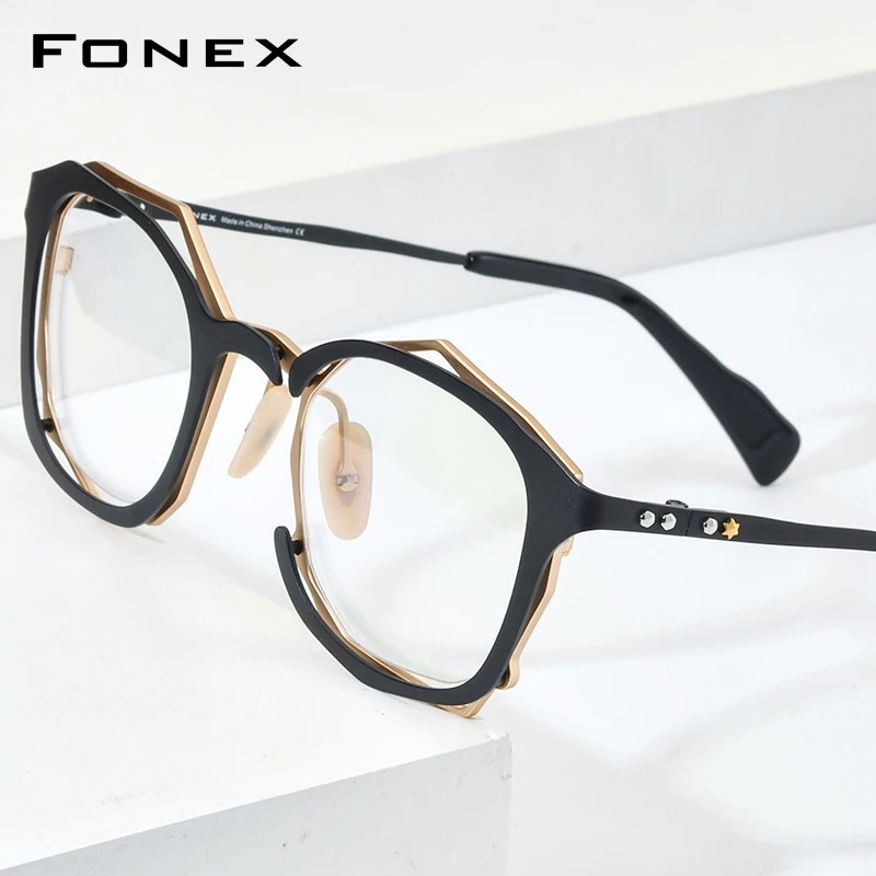 FONEX Pure Titanium Eyeglasses Frame Men Retro Vintage Glasses 2022 New Square Eyewear F85729
FONEX Pure Titanium Eyeglasses Frame Men Retro Vintage Glasses 2022 New Square Eyewear F85729