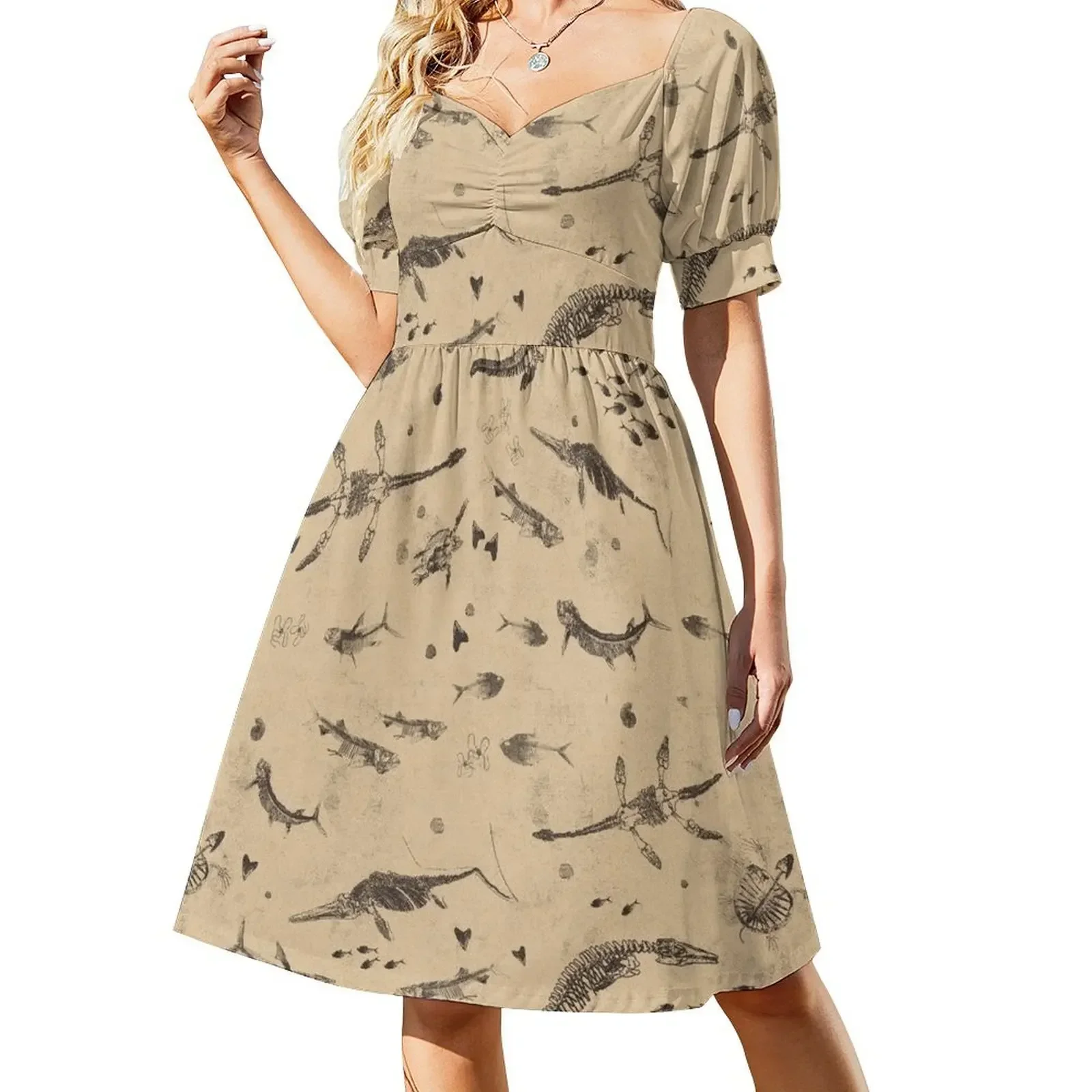 Creatures of the Western Interior Seaway Short-Sleeved Dress evening dress women luxury dress
Creatures of the Western Interior Seaway Short-Sleeved Dress evening dress women luxury dress