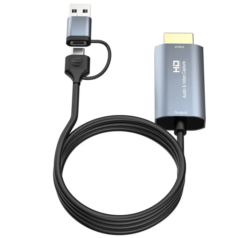 AABFK 4K HDMI-совместимая с Type-C + USB-карта захвата 1080P Компьютерная игра Мобильный телефон Плата захвата видео в реальном времени 1,8 м
AABFK 4K HDMI-совместимая с Type-C + USB-карта захвата 1080P Компьютерная игра Мобильный телефон Плата захвата видео в реальном времени 1,8 м