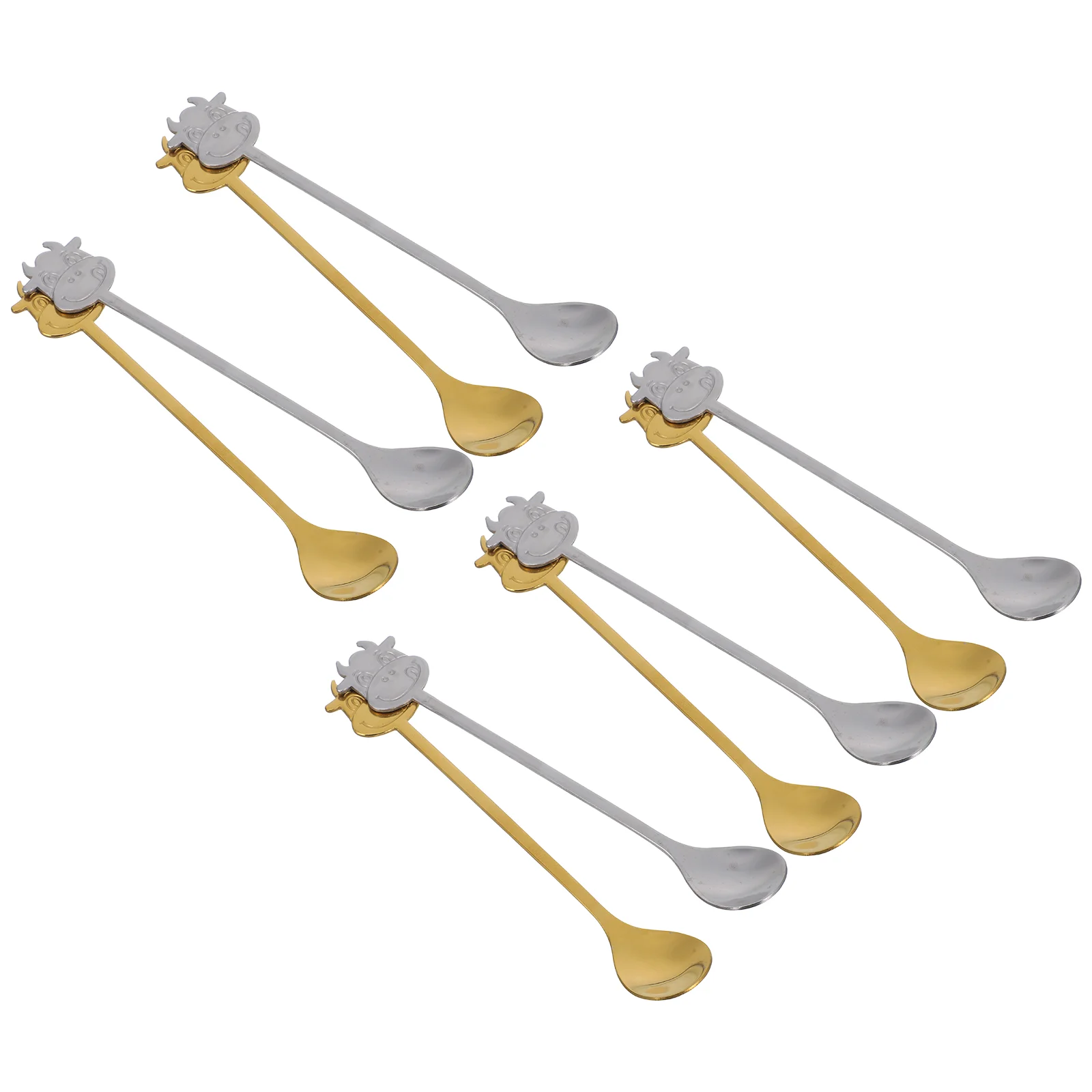 10 Pcs Spoons Cartoon Scoop Mixing Baby Stirring Stainless Steel Coffee Adjustable
10 Pcs Spoons Cartoon Scoop Mixing Baby Stirring Stainless Steel Coffee Adjustable